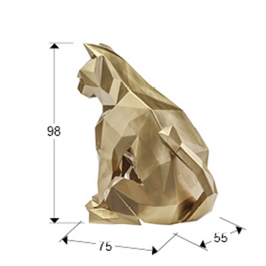 Figurina Decorativa Schuller -Future Cat- Cat Figure, Gold 598743 Spania