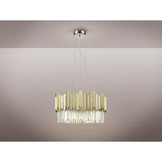 Candelabru Schuller Tiara- Lamp 6L Chrome-Gold 605137 G9 Spania