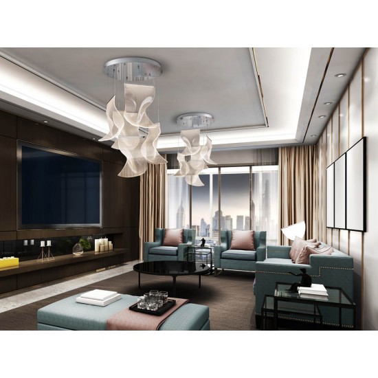 Suspensie Schuller ·Velos Ii· Lamp, 5L, Chrome 609531 Led Spania