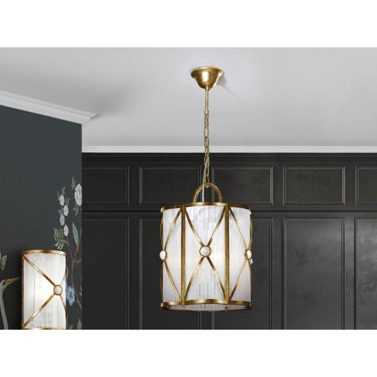 Suspensie Schuller ·Esparta· Lamp 3L., Gold 615372 E14 Spania