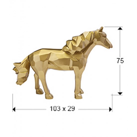 Figurina Decorativa Schuller -Future Horse- Horse Figure, Gold 679466 Spania