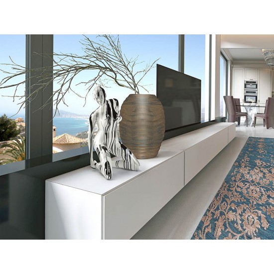 Figurina Decorativa Schuller -Dama- Woman Figure,  Black And White 698139 Spania