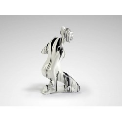 Figurina Decorativa Schuller -Dama- Woman Figure,  Black And White 698139 Spania