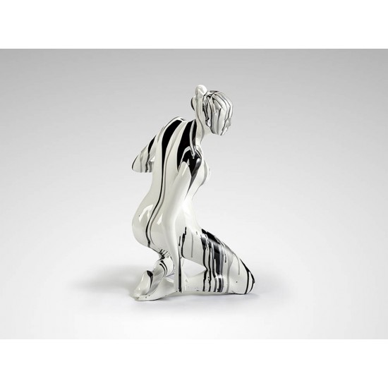 Figurina Decorativa Schuller -Dama- Woman Figure,  Black And White 698139 Spania
