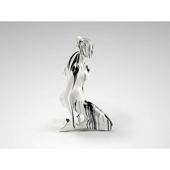 Figurina Decorativa Schuller -Dama- Woman Figure,  Black And White 698139 Spania