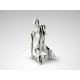 Figurina Decorativa Schuller -Dama- Woman Figure,  Black And White 698139 Spania