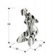 Figurina Decorativa Schuller -Dama- Woman Figure,  Black And White 698139 Spania