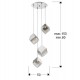 Suspensie Schuller ·Priscila· Lamp 4L., Chrome 720410 G9 Spania