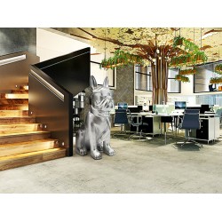 Figurina Decorativa Schuller ·Bulldog Frances· Large Figure, Silver 722582 Spania