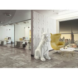Figurina Decorativa Schuller ·Bulldog Frances· Large Figure, White 722599 Spania