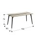 Masuta Schuller ·Zigzag· Dining Table, 162X80 743264 Spania