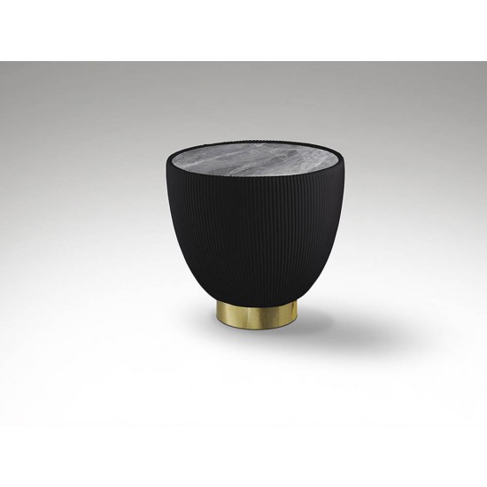 Masuta Schuller Candy - Side Table Black-Brass 745413 Spania