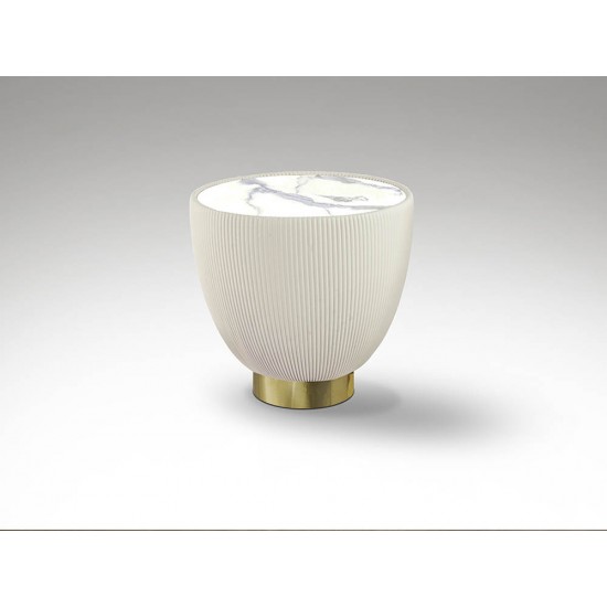 Masuta Schuller Candy - Side Table White-Brass 745420 Spania