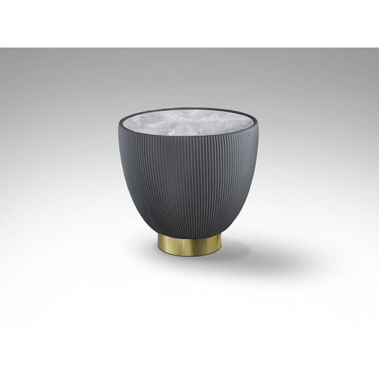 Masuta Schuller Candy - Side Table Grey-Brass 745437 Spania