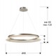 Suspensie Schuller ·Sendra· Lamp Ø79, Chrome 37W 747486 Led Spania