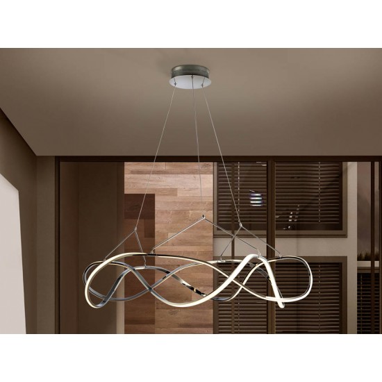 Suspensie Schuller ·Molly· Led Lamp Ø100 Chrome, Dimmable 763585D Led Spania