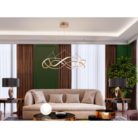Suspensie Schuller ·Molly· Led Lamp Ø80 Rose Gold, Dimmable 763967D Led Spania