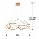 Suspensie Schuller ·Molly· Led Lamp Ø80 Rose Gold, Dimmable 763967D Led Spania