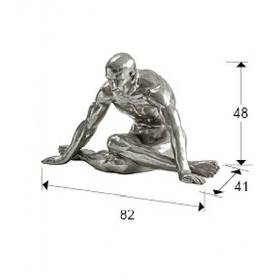 Figurina Decorativa Schuller ·Yoga· Large Figure, Silver 766937 Spania