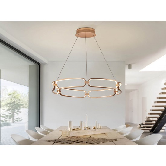 Suspensie Schuller ·Colette· Led Lamp Ø80 Rose Gold, Dimmable 786966D Led Spania