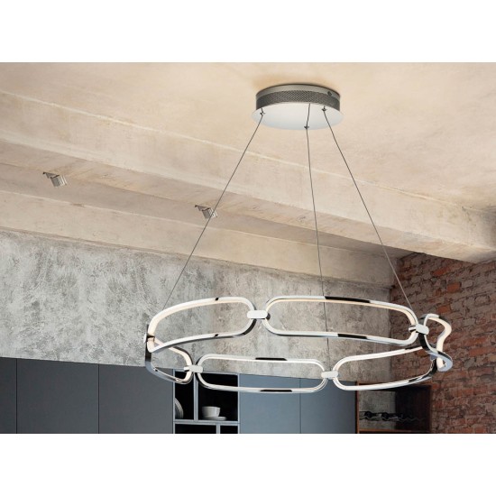 Suspensie Schuller ·Colette· Led Lamp Ø80 Chrome, Dimmable 786973D Led Spania