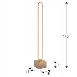 Lampadar Schuller ·Colette· Floor Lamp Rose Gold 787321 Led Spania
