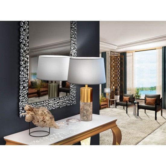 Veioza Schuller ·Lucian· Table Lamp 1L., Grey Marble 788366 E27 Spania