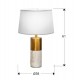 Veioza Schuller ·Lucian· Table Lamp 1L., White Marble 788397 E27 Spania