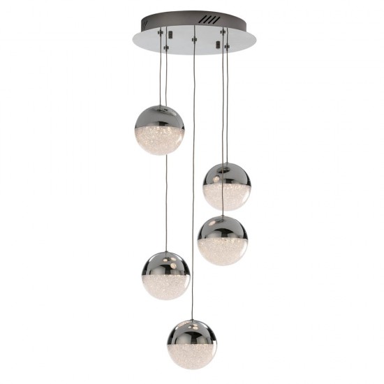 Suspensie Schuller ·Sphere· Dimmable Led Lamp Ø33, Chrome 793523D Led Spania