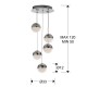 Suspensie Schuller ·Sphere· Dimmable Led Lamp Ø33, Chrome 793523D Led Spania