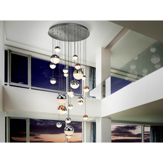 Candelabru Schuller ·Sphere· Large Size 27L Ø80, Cct 793960GK Led Spania