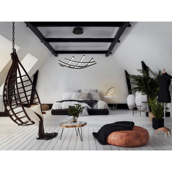 Suspensie Schuller ·Trama Ii· Lamp, Black, Ø60 797863 Led Spania