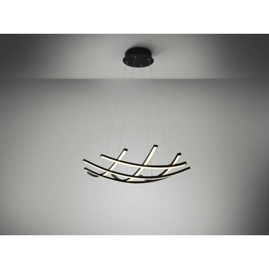 Suspensie Schuller ·Trama Ii· Lamp, Black, Ø60 797863 Led Spania