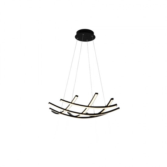 Suspensie Schuller ·Trama Ii· Lamp, Black, Ø60 797863 Led Spania