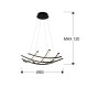 Suspensie Schuller ·Trama Ii· Lamp, Black, Ø60 797863 Led Spania