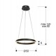 Suspensie Schuller ·Helia· Led Lamp Ø50, Matt Black 831956 Led Spania