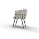 Fotoliu Schuller ·Ventura· Armchair, Black-White 835640 Spania