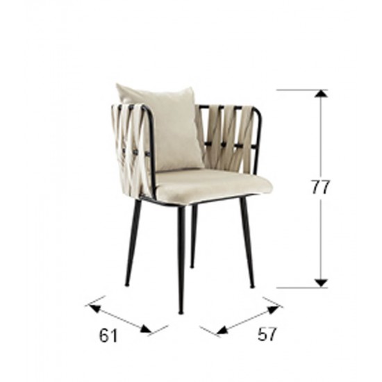 Fotoliu Schuller ·Ventura· Armchair, Black-White 835640 Spania