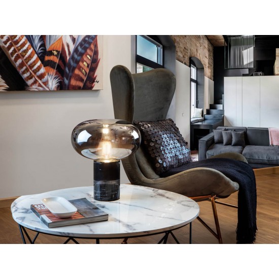 Veioza Schuller ·Fungi· Table Lamp 1L Black Marble 837125 E27 Spania