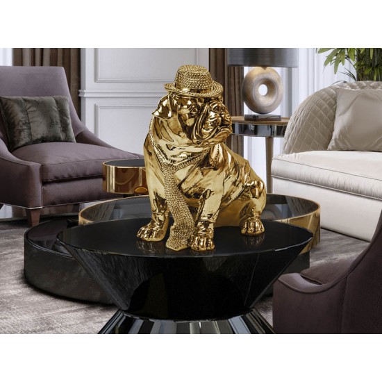 Figurina Decorativa Schuller ·Bull Dog· Small Figure, Golden 841368 Spania