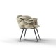 Fotoliu Schuller ·Moira· Armchair, Black-Beige 887632 Spania