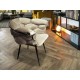 Fotoliu Schuller ·Moira· Armchair, Black-Beige 887632 Spania