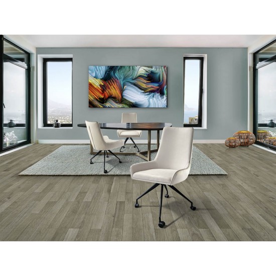 Fotoliu Schuller ·Diane· White Caster Wheel Chair, Grey Thread 935869 Spania
