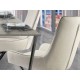 Fotoliu Schuller ·Diane· White Caster Wheel Chair, Grey Thread 935869 Spania