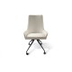 Fotoliu Schuller ·Diane· White Caster Wheel Chair, Grey Thread 935869 Spania