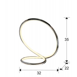 Veioza Schuller ·Infinito· Table Lamp, Chrome 963060 Led Spania