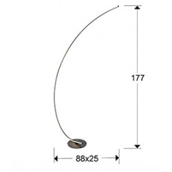 Lampadar LINEA Schuller Led, Negru Mat 524278 Spania