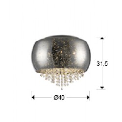 Lustra Plafon CAELUM Schuller G9, Crom 618253 Spania