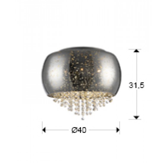 Lustra Plafon CAELUM Schuller G9, Crom 618253 Spania