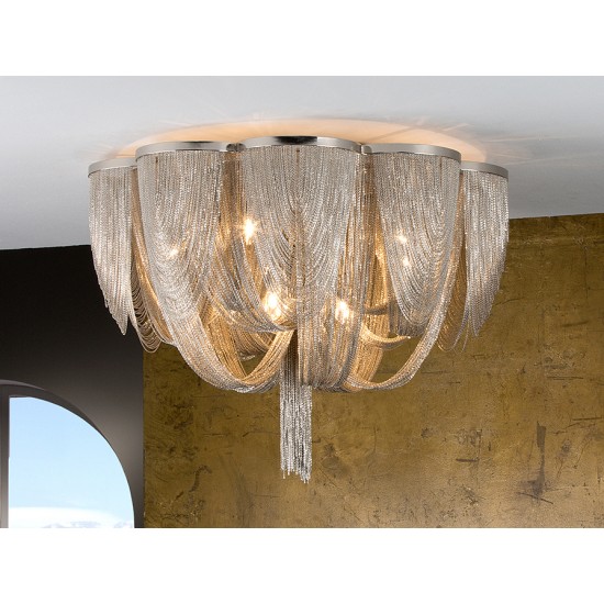 Candelabru MINERVA Schuller G9, Nichel 872469 Spania
